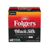 Folgers Black Silk, Dark Roast Coffee, Keurig K Cup Pods, 48 Count Box