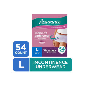 Assurance Women's Incontinence and Postpartum Underwear, L, Maximum Absorbency, 54 Count