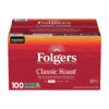 Folgers Classic Roast, Medium Roast Coffee, Keurig K-Cup Pods, 100 Count Box