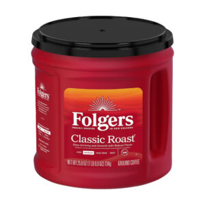 Folgers Classic Roast Ground Coffee, Medium Roast, 25.9 oz Canister