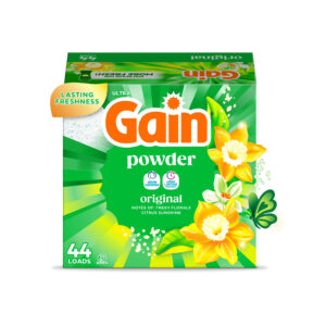 Gain Powder Laundry Detergent, Original Scent, 40 oz, 44 Loads
